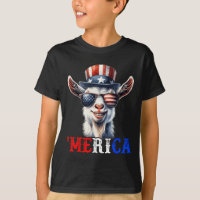Merica Ziege Patriotisch 4. Juli Lustig Kinder Män