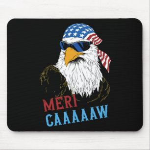 Mericaaaaaw Adler-Mullet 4. Juli USA Amerikanisch Mousepad