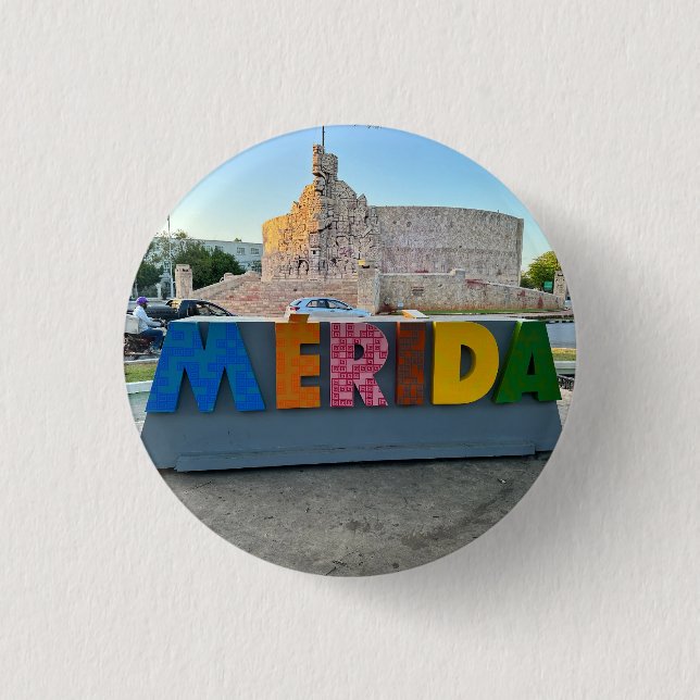 Merida, Mexiko - Round Button (Vorderseite)