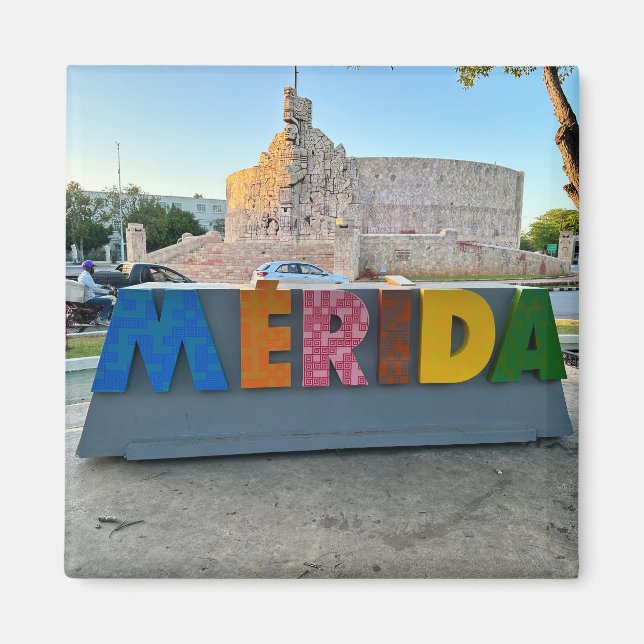Merida, Mexiko - Square Magnet (Vorne)
