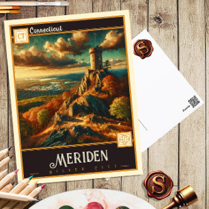 Meriden, Connecticut Historische Postkarte