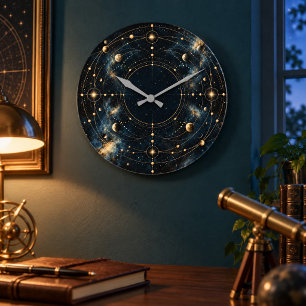 Meridian-Himmel-Wanduhr Runde Wanduhr