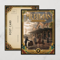 Meridian Mississippi Vintage Art Deco Goldenes Zei
