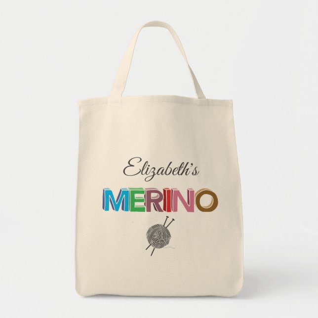 Merino Yarn Tote Bag Tragetasche (Vorne)