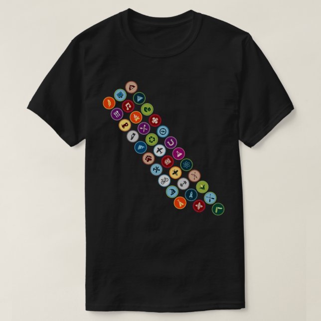 Merit badge sash T-Shirt (Design vorne)