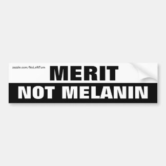 Merit Not Melanin Autoaufkleber