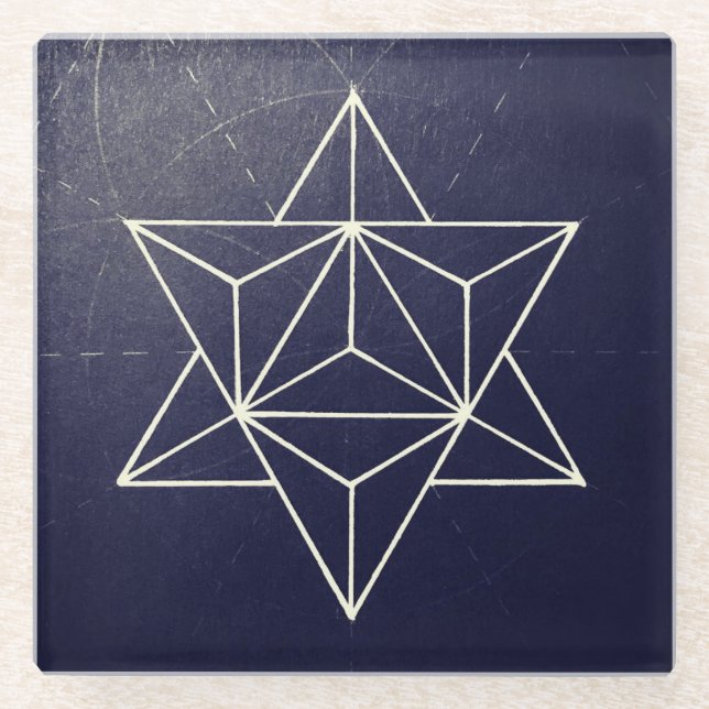 Merkaba coaster glasuntersetzer (Vorderseite)