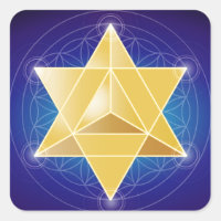 Merkaba mit Blume des Lebens