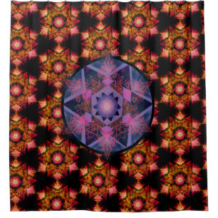 Merkabah Mandala Pattern Duschvorhang