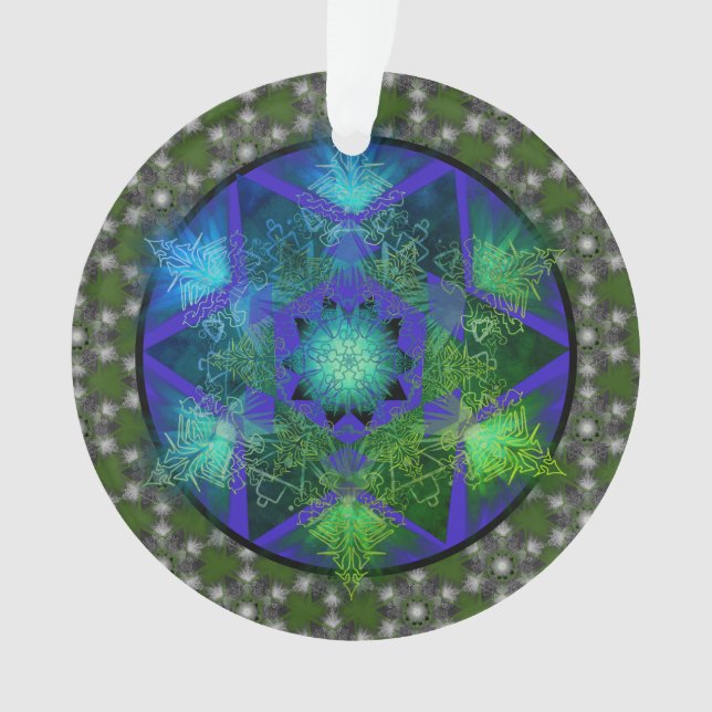 Merkabah Mandala Pattern Ornament (Vorderseite)