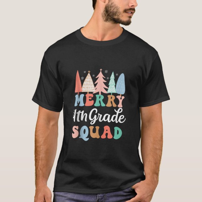 Merke 4. Klasse Squad Vierter Klasse Lehrer Kinder T-Shirt (Vorderseite)