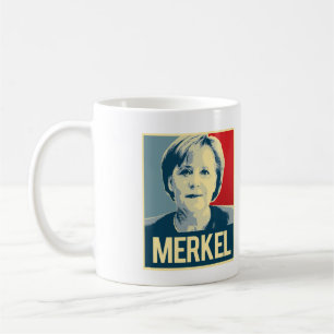 Merkel Propaganda-Plakat Tasse