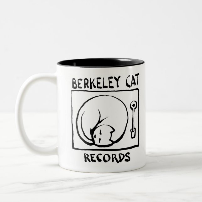 Merkeley Cat-Logo Zweifarbige Tasse (Links)