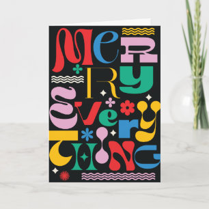Merken Sie alles Trendy Type Mix Grußkarte Karte