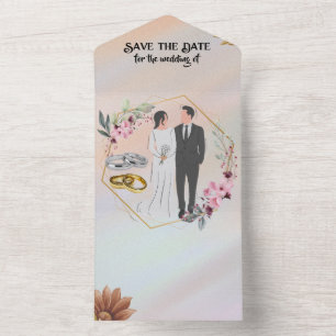 Merken Sie sich den Termin für die Hochzeit von All In One Einladung