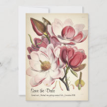 Merken Sie sich den Termin mit Magnolien