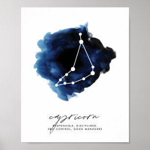 Merkmale der Capricorn-Konstellation Poster