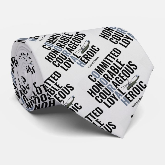 Merkmale einer Marine Krawatte (Gerollt)