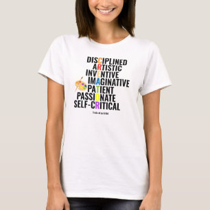 Merkmale eines Künstlers T-Shirt