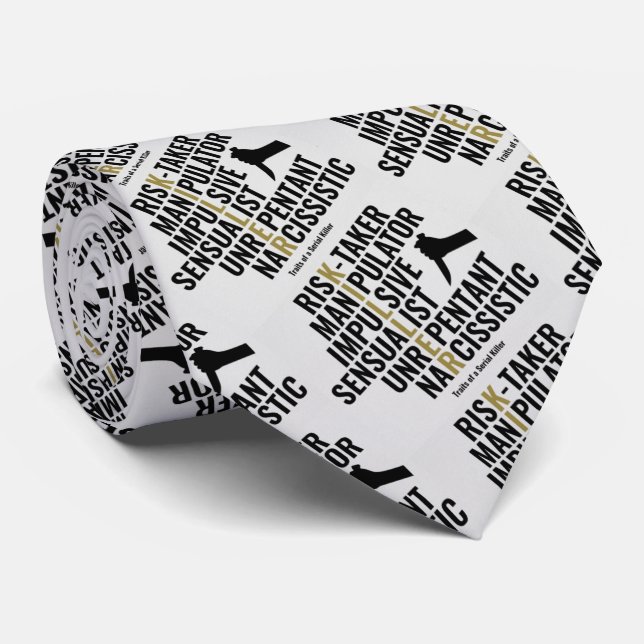 Merkmale eines seriellen Killers Krawatte (Gerollt)