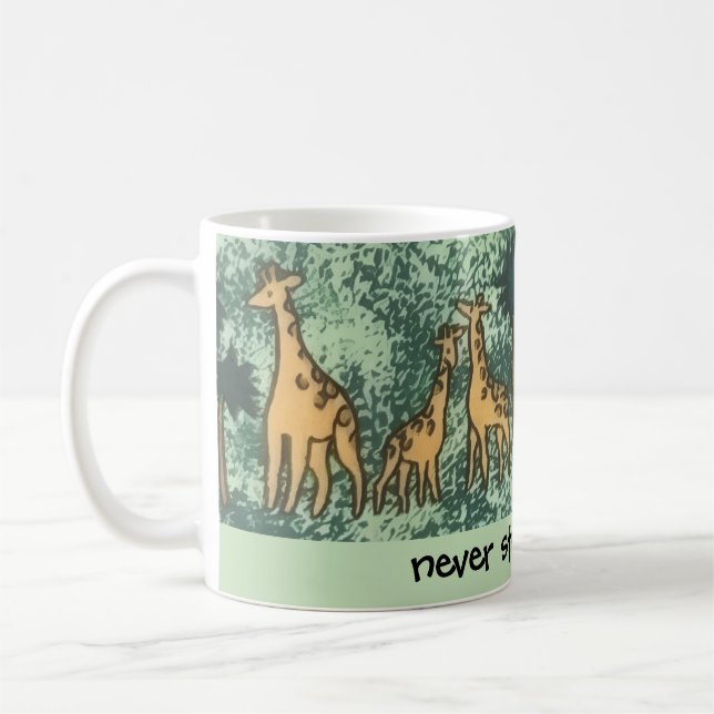 Merkmalhafte Giraffen-Tasse Kaffeetasse (Links)