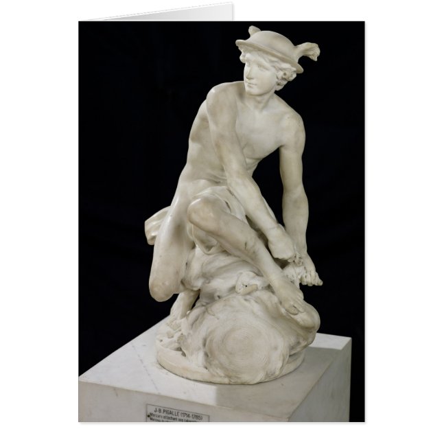 Merkur Attaching seiner Flügelsandalen, 1744 (Vorne)