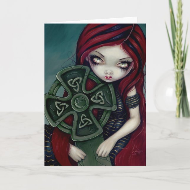 "Merkwürdig einsame" Gruß-Karte Karte (Vorderseite)