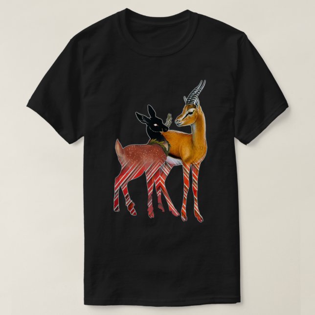 Merkwürdige Deer-Oddities und Kuriositäten T-Shirt (Design vorne)