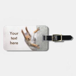 Merkwürdige Eichhörnchenmarke Gepäckanhänger