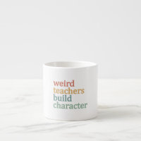 Merkwürdige Lehrer bauen Charakter Retro-Lehrer