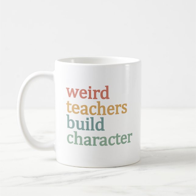 Merkwürdige Lehrer bauen Charakter Retro-Lehrer Kaffeetasse (Links)