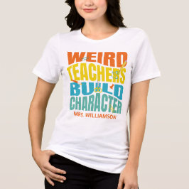 Merkwürdige Lehrer erstellen Tri-Blend Shirt