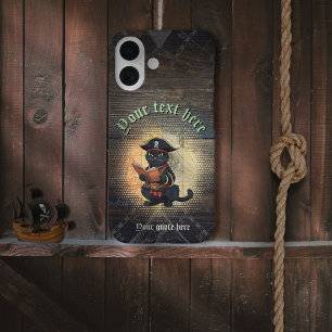 Merkwürdige Piratenkatze entziffert alte Geheimnis iPhone 16 Hülle