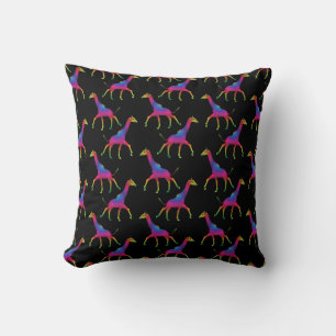 Merkwürdige Psychedelic Giraffe Kissen