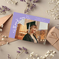 Merkwürdige Sternchen Lilac Abschluss Danke
