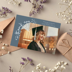 Merkwürdige Sterne Schieferblau Grad Foto Danke Ankündigung