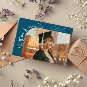 Merkwürdige Sterne Türkisfarbenes Abschlussfoto Da Ankündigung