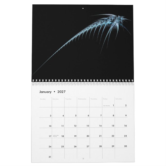 Merkwürdiger Attractors Kalender II (Jan 2027)