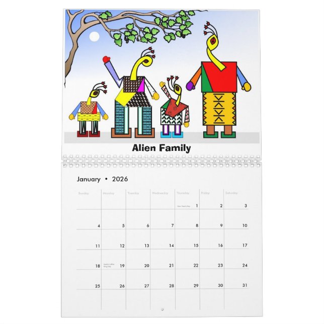 Merkwürdiger Kalender der Familien-2012 (Jan 2026)