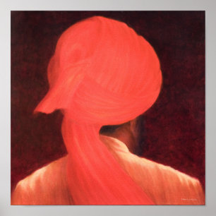 Merkwürdiger Turban Poster