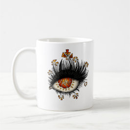 Merkwürdiges Auge der digitalen Kunst von Lava Kaffeetasse