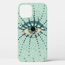 Merkwürdiges blaues Auge mit Abstrakter Psychedeli Case-Mate iPhone Hülle