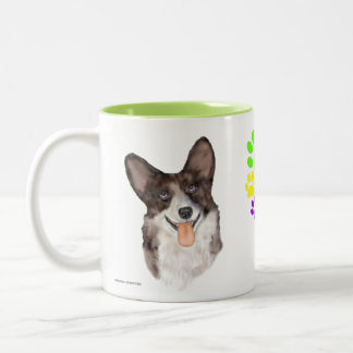 Merle Cardigan Corgi Zweifarbige Tasse