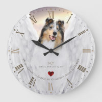 Merle Collie Angel Memorial, Golden Roman Dial -