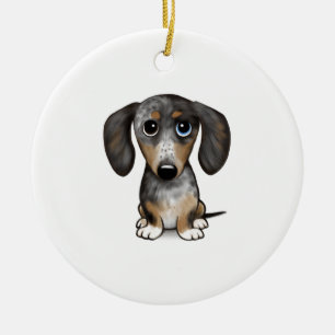 Merle Dapple Dackel Niedliche Dackel Dog Keramik Ornament