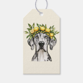 Merle Great Dane Dog Lemon Crown Geschenkanhänger