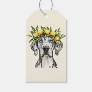 Merle Great Dane Dog Lemon Crown Geschenkanhänger