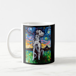 Merle Great Dane Starry Night Impressionist Hund b Kaffeetasse