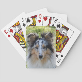 Merle Shetland Sheepdog - Sheltie Dog Spielkarten