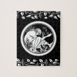 Merlin Art Nouveau Fantasy Puzzle